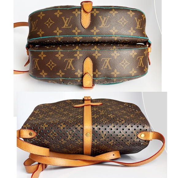 Louis Vuitton Limited Edition Saumur Bag Monogram Flore Perforated 2012 Cruise - Picture 10 of 14